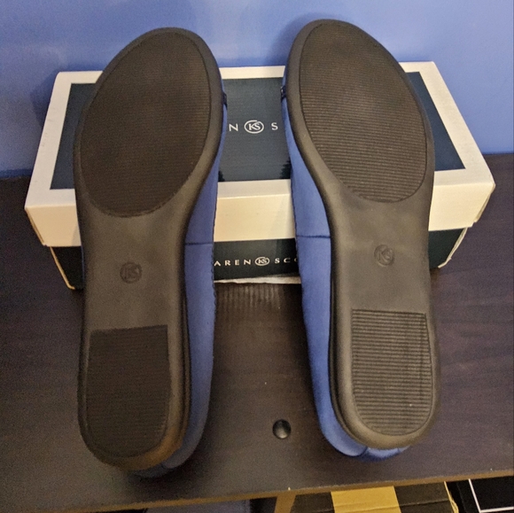 Karen Scott Womens Amandaa Faux Leather Slip-on Ballet Flats(B5) - Picture 4 of 6